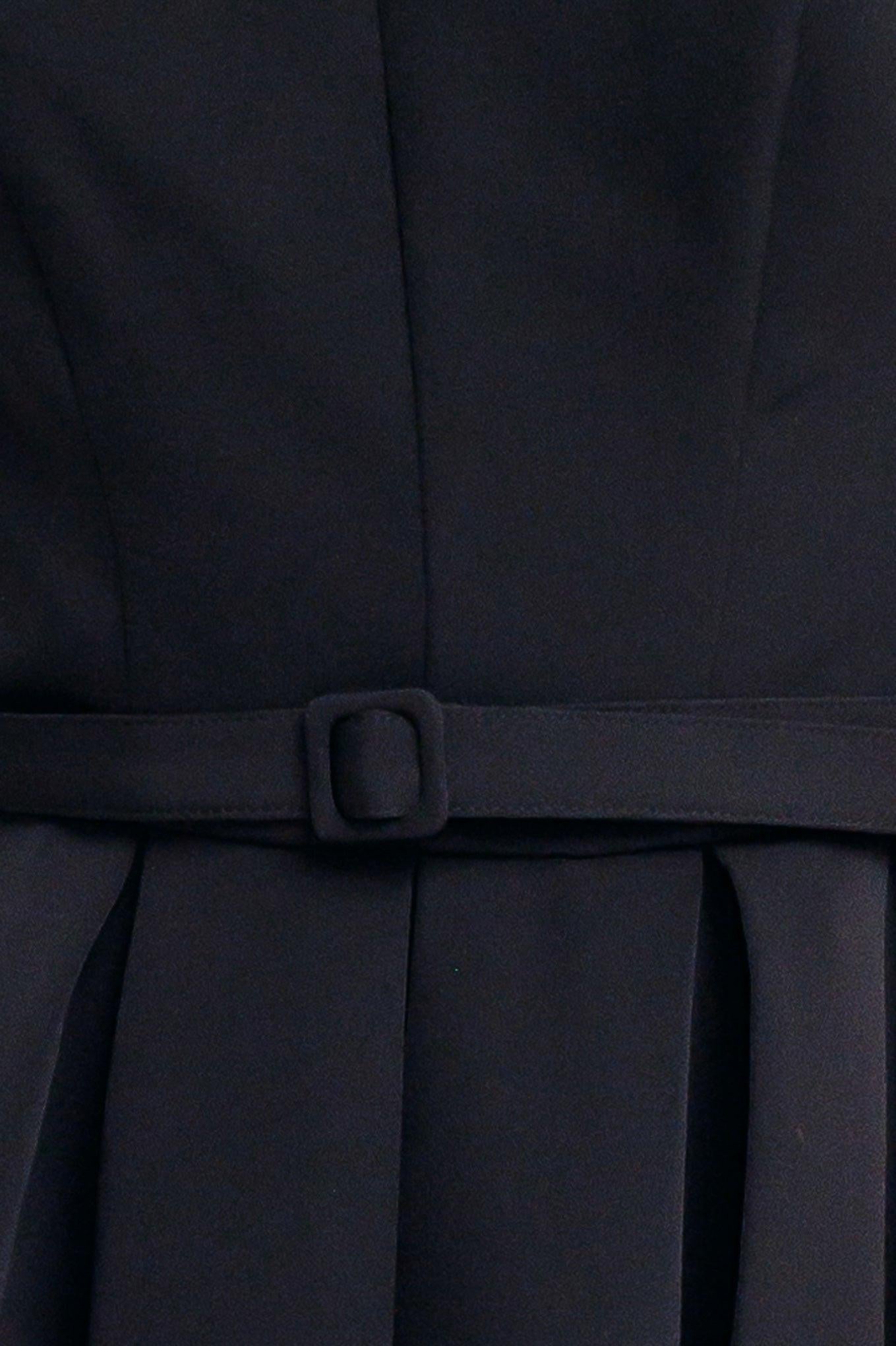 BLACK TIE MUSE WOVEN MIDI DRESS