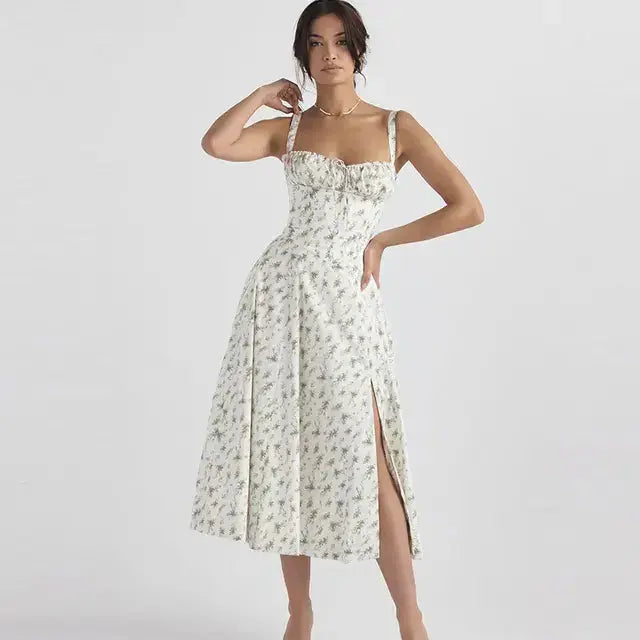 Summer Floral A-line Dress ENVY NYC