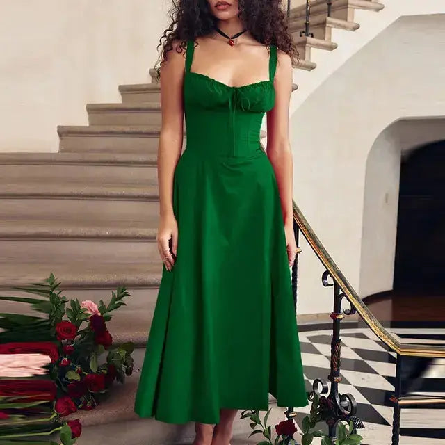Summer Floral A-line Dress ENVY NYC