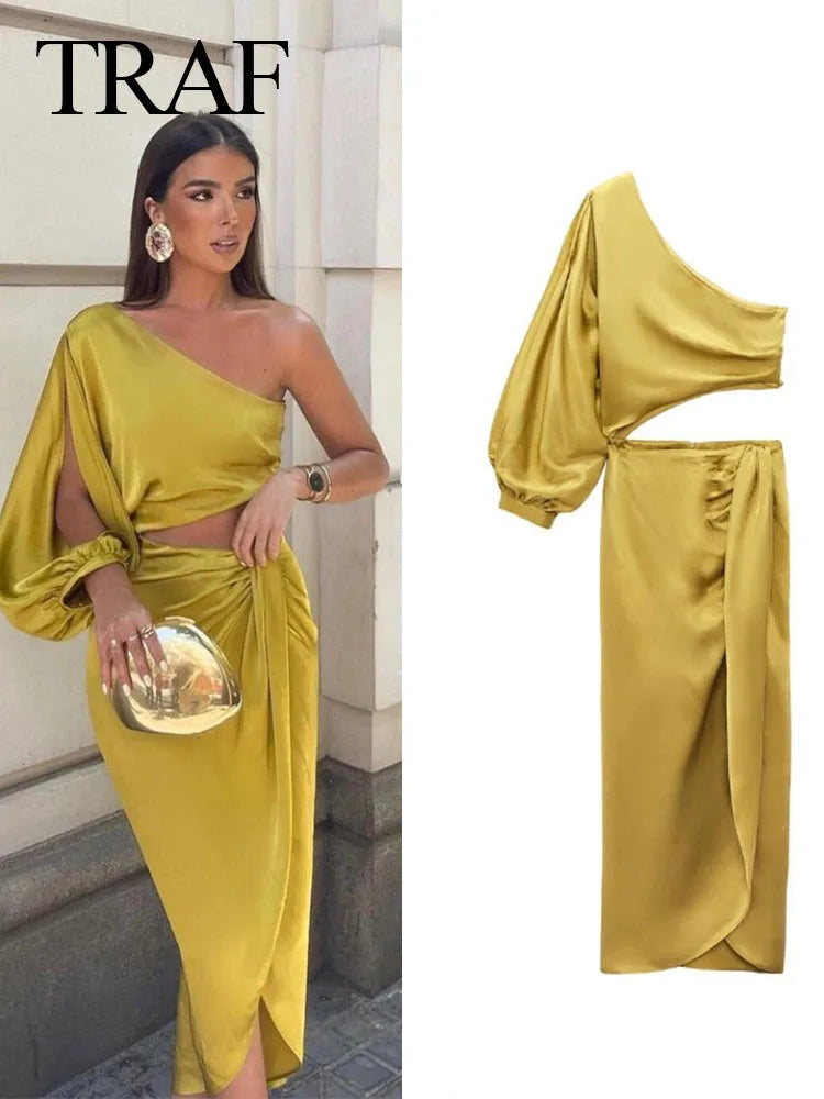 Summer Satin Party Dress