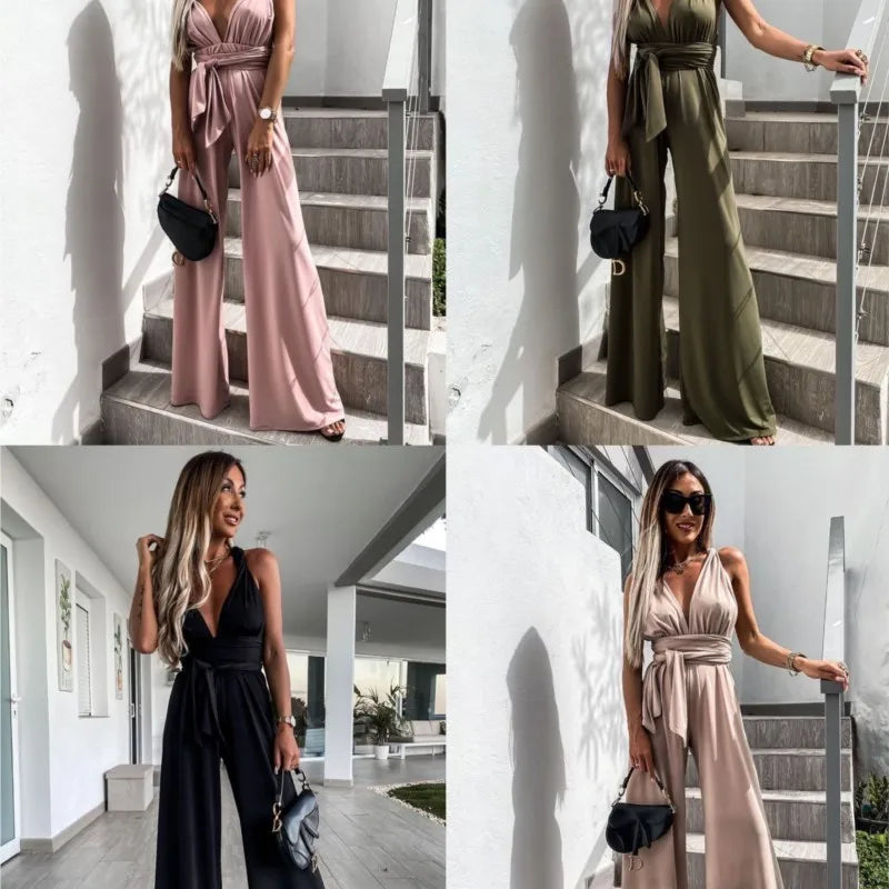Madison High Waist Wide Leg Jumpsuit
