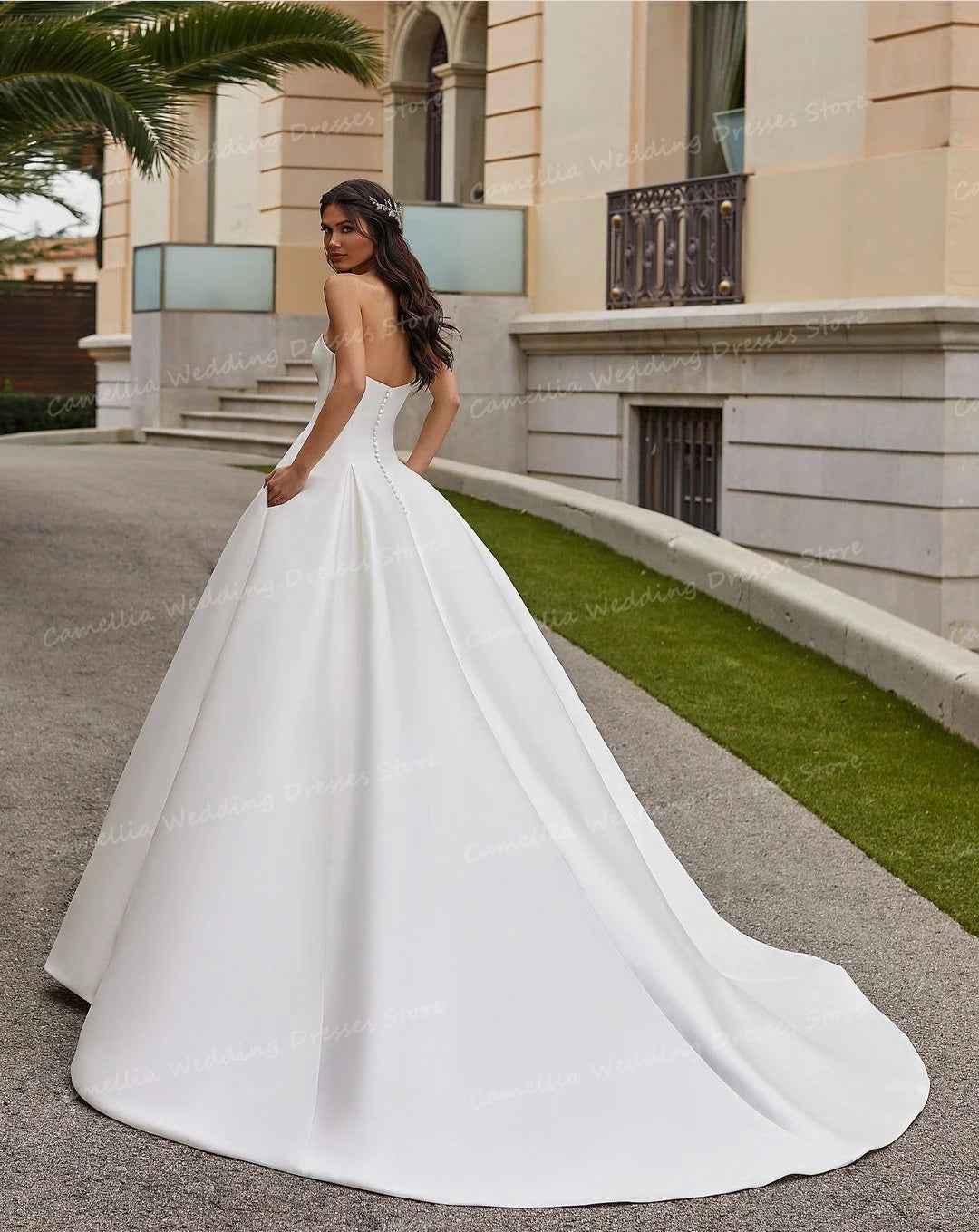 Elizabeth Satin Wedding Dress
