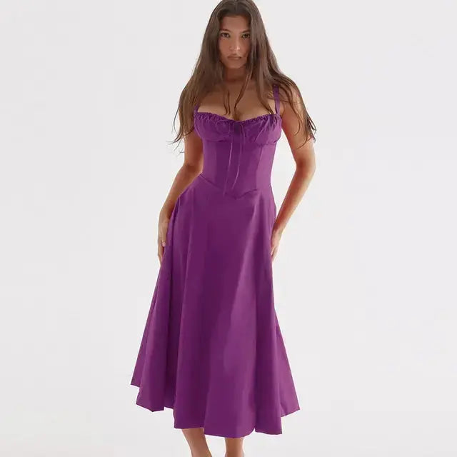 Summer Floral A-line Dress ENVY NYC