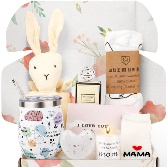 New Mom Gifts - 9PCS Mom Care Package Pregnancy Gifts
