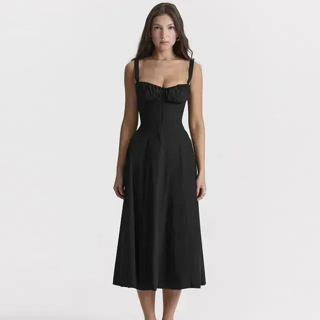 Summer Floral A-line Dress ENVY NYC