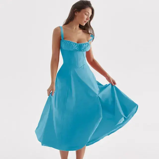 Summer Floral A-line Dress ENVY NYC