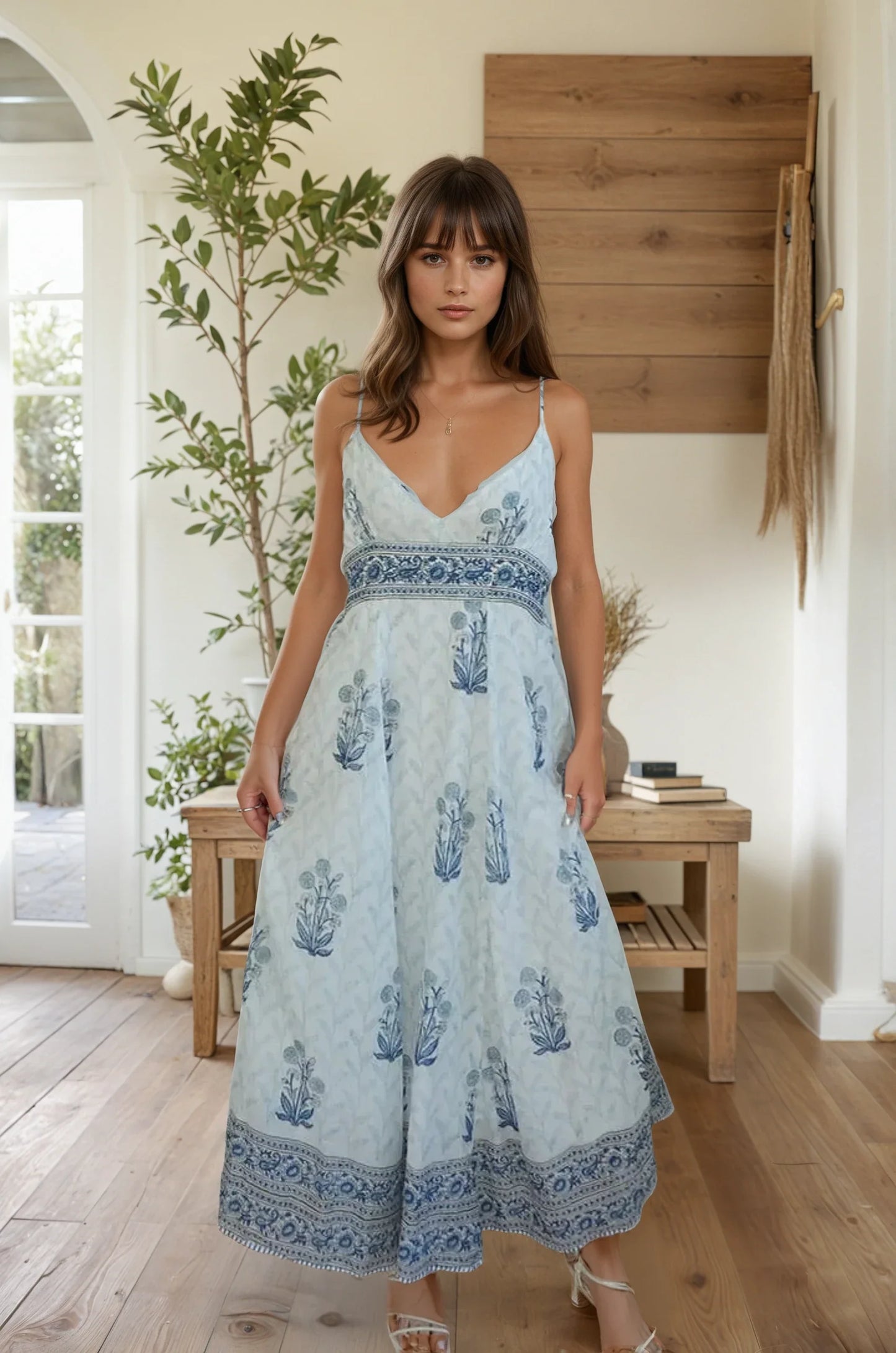 Mallorca Maxi Dress - Bluebell