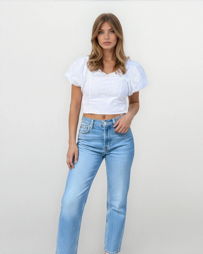 Carmen Eyelet Top