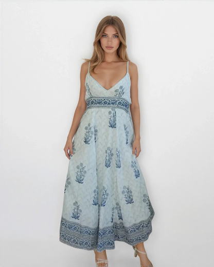 Mallorca Maxi Dress - Bluebell