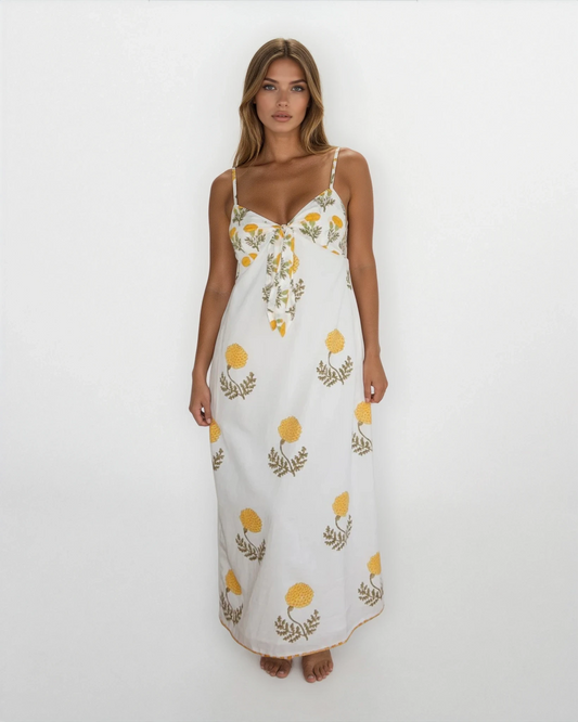 Farrah Dress in Marigold