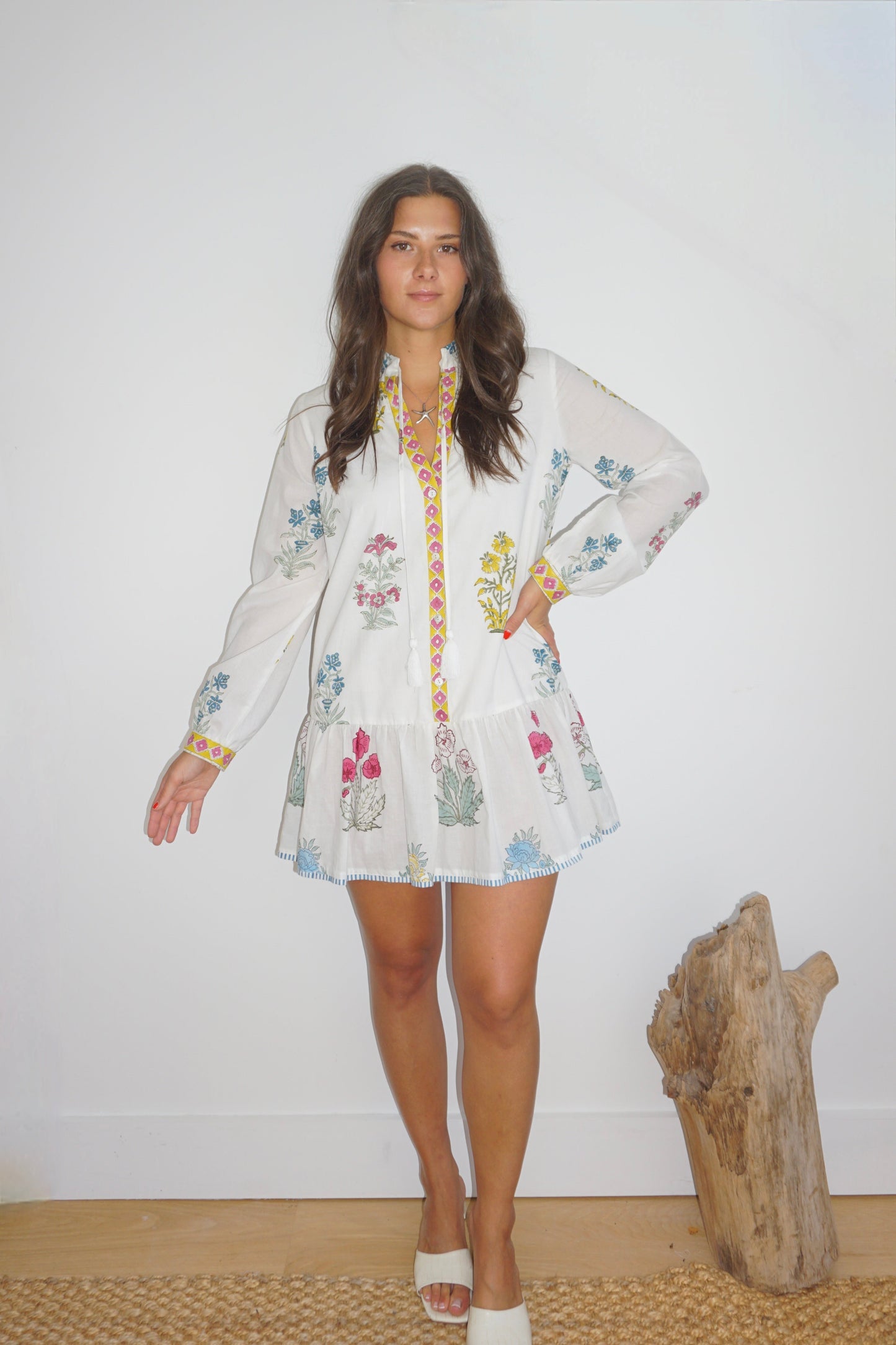 Carrie Dress in Mixed Print Floral