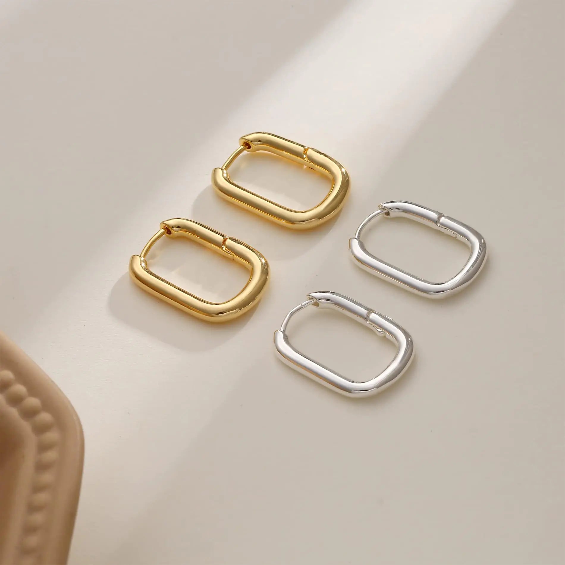 Chunky Gold Stud Earrings