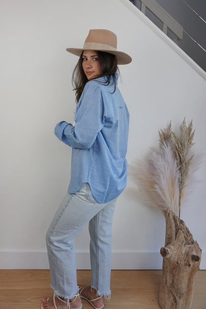 Jupiter Button Down - Denim Blue