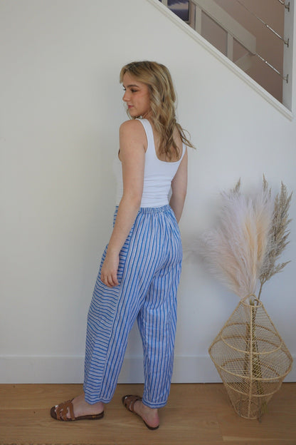 Finn Pant - Blue Stripe