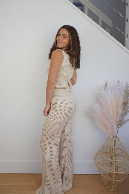 Fable Knit Pant - Ecru