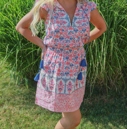 Effi Mini Dress in Pastel Palace