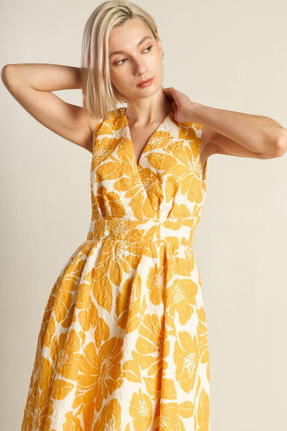 STARDUST STARLIGHT WOVEN MIDI DRESS