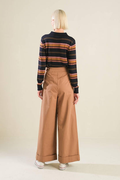 CALL IT FATE SWEATER POLO TOP