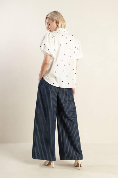 FOREVER DAYDREAMING WOVEN TOP