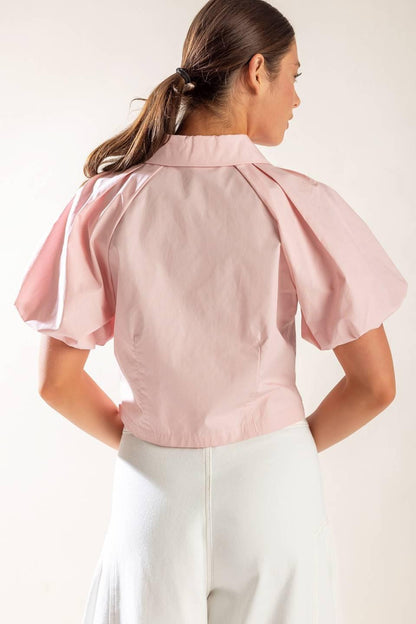 MEET YOU AT THE GARDEN WOVEN TOP