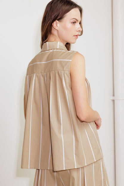 SOMEWHERE TO BE WOVEN TOP