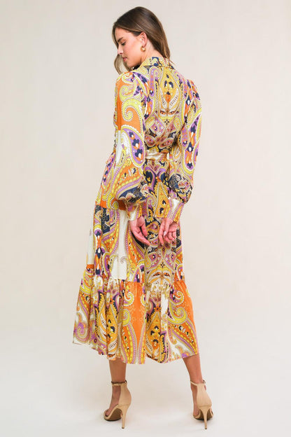AESTHETIC POSE WOVEN MIDI DRESS