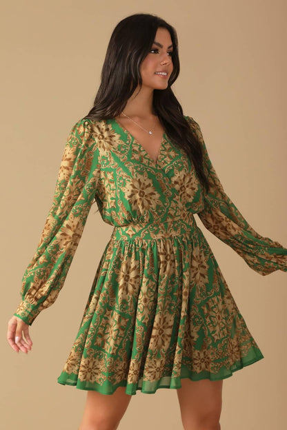 GOT ME WONDERING WOVEN MINI DRESS