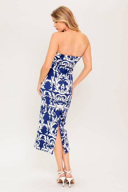 WHERE MY HEART IS CONTOURING MIDI DRESS