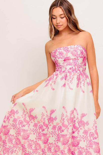 COCO LOCOS WOVEN MIDI DRESS