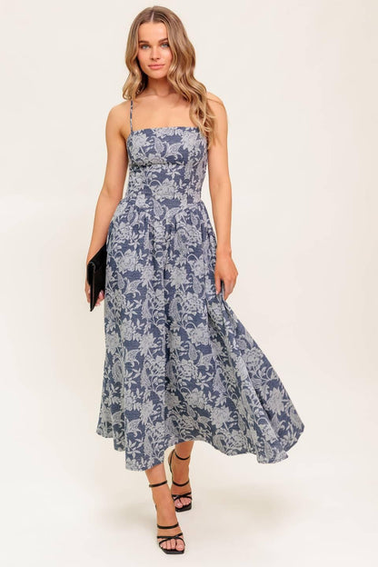 ORDINARY IS OVERRATED WOVEN MIDI DRESS