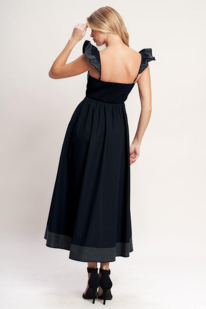 BEAUTIFULLY UNEXPECTED WOVEN MIDI DRESS