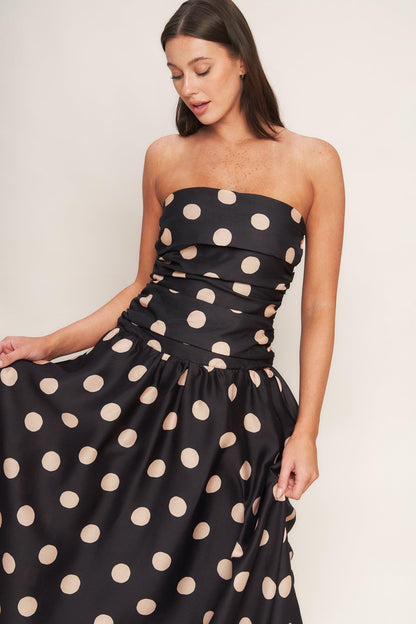 SPOTLIGHT HOUR WOVEN MIDI DRESS