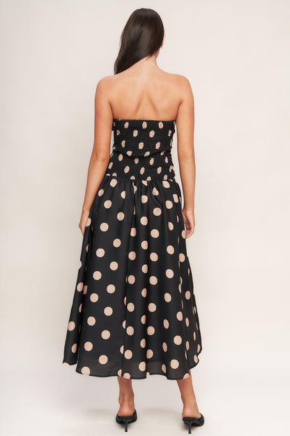SPOTLIGHT HOUR WOVEN MIDI DRESS