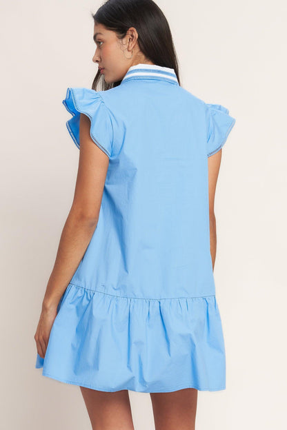 SWEET DAYS WOVEN MINI DRESS