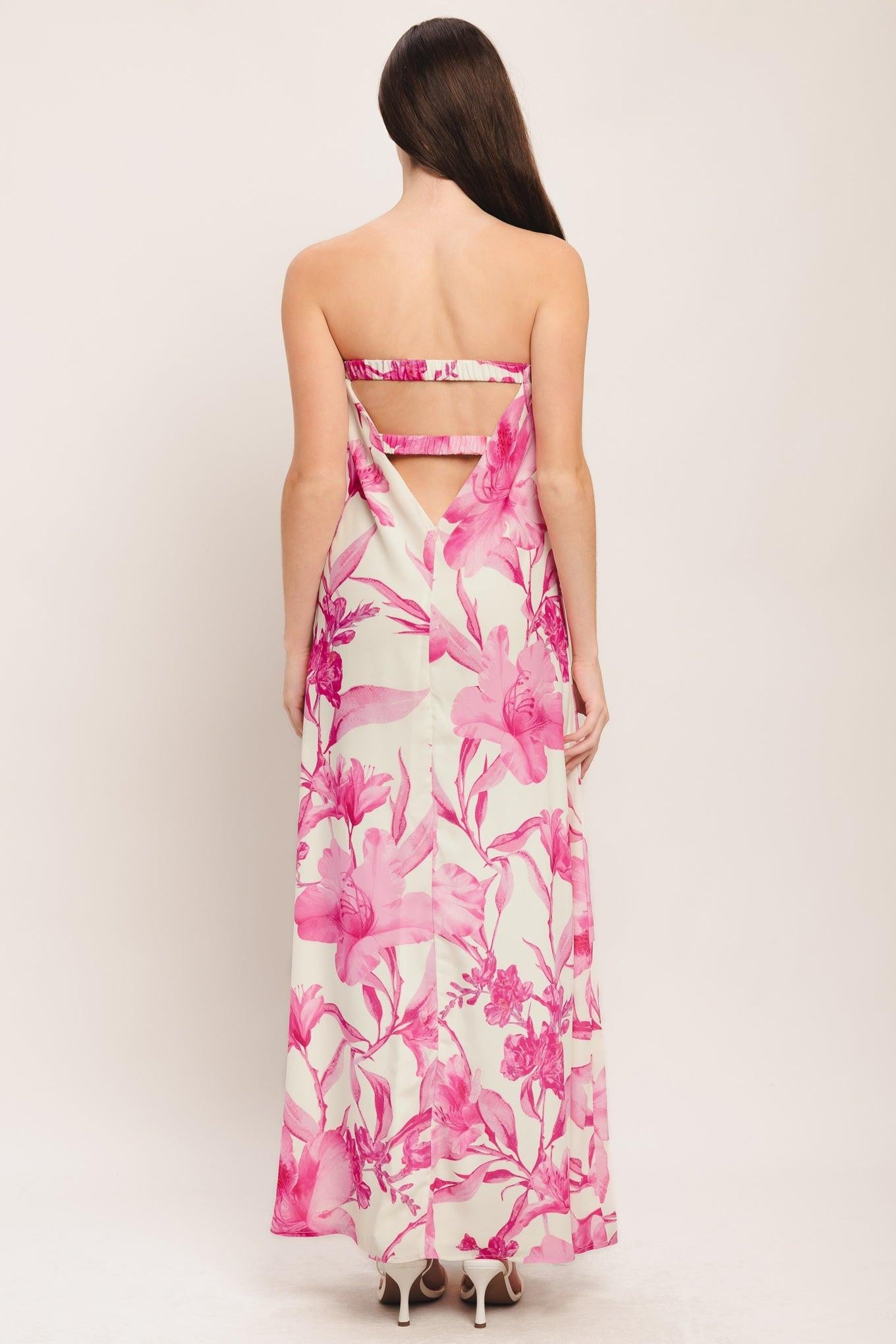 SOFT ROSE ESCAPE WOVEN ANKLE DRESS