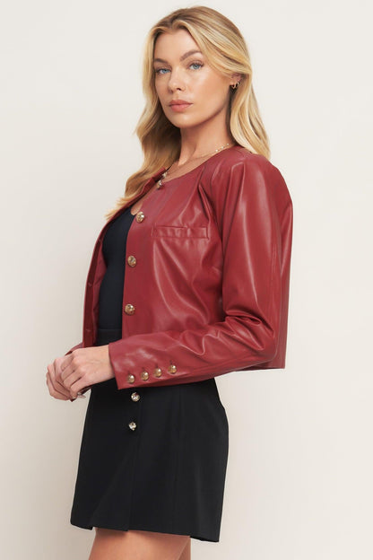 TACTICAL GRACE LEATHER JACKET