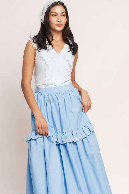 YOU’RE GOING TO LOVE WOVEN MIDI SKIRT