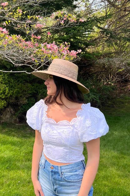 Carmen Eyelet Top