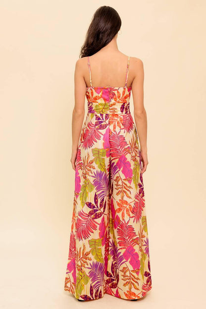SAFE HAVEN PINK WOVEN JUMPSUIT