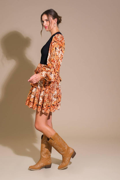 FLIRTY DREAMER SWEATER MINI DRESS
