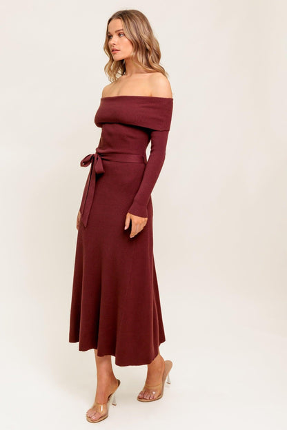 ALL A FANTASY SWEATER MIDI DRESS
