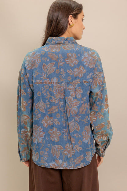 STICK TO THE PLAN DENIM TOP