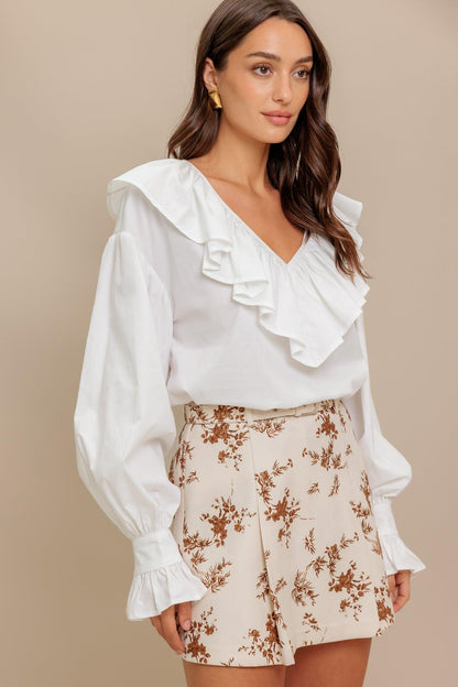 COUTURE CODE WOVEN TOP