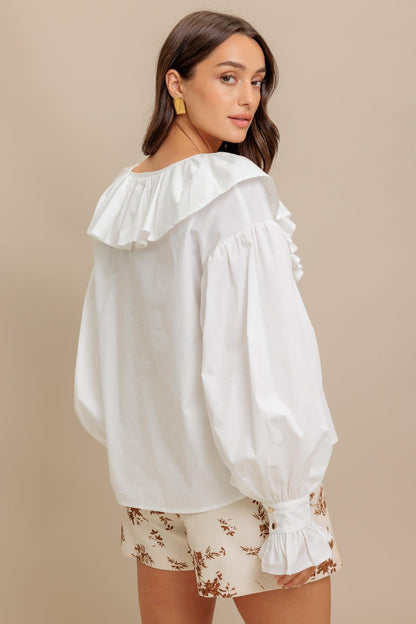 COUTURE CODE WOVEN TOP