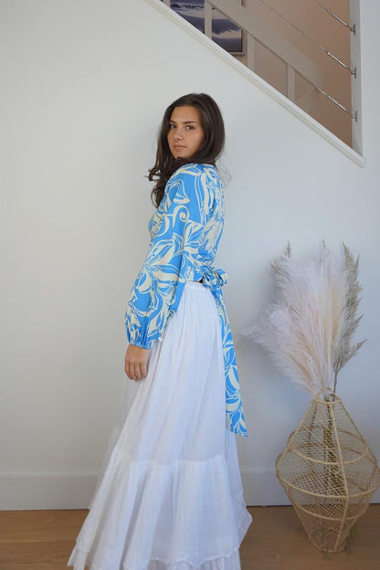 Malibu Tie Top - La Palma Blue