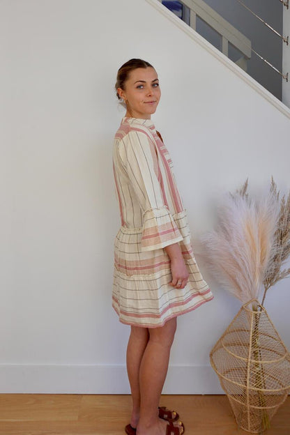 Dylan Mini Dress - Citrus Stripe
