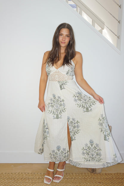 Isabella Dress in Vert Victorian