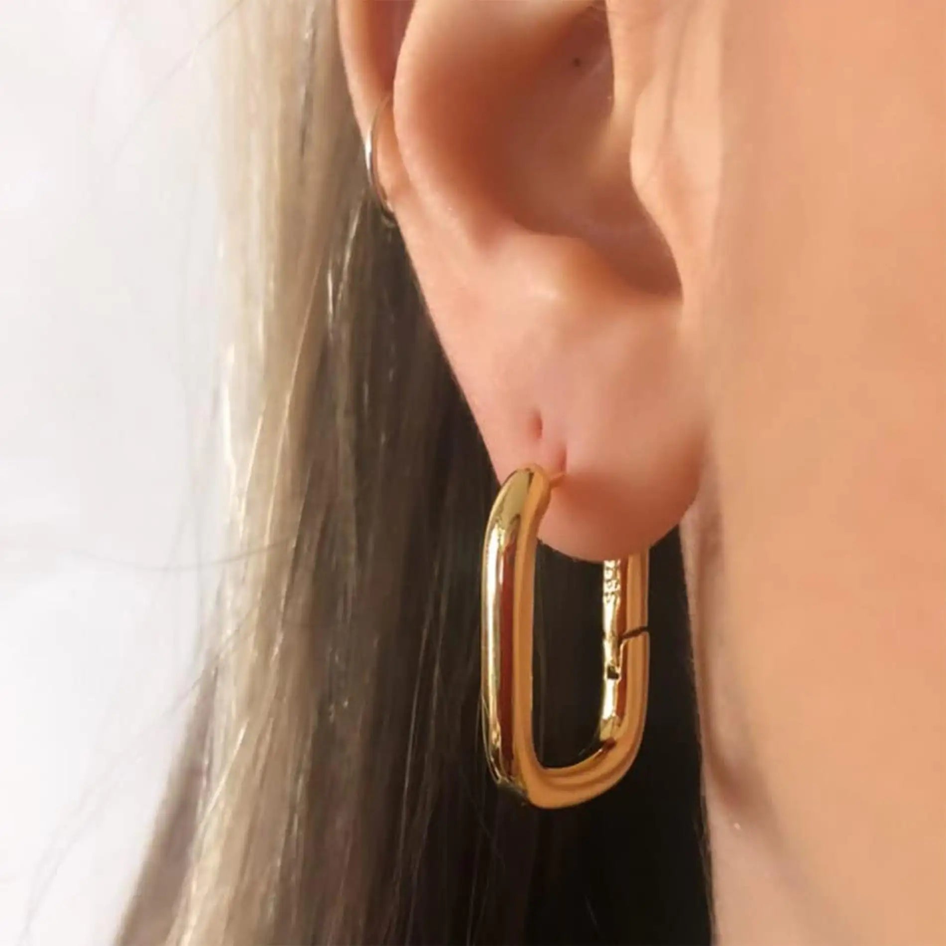 Chunky Gold Stud Earrings