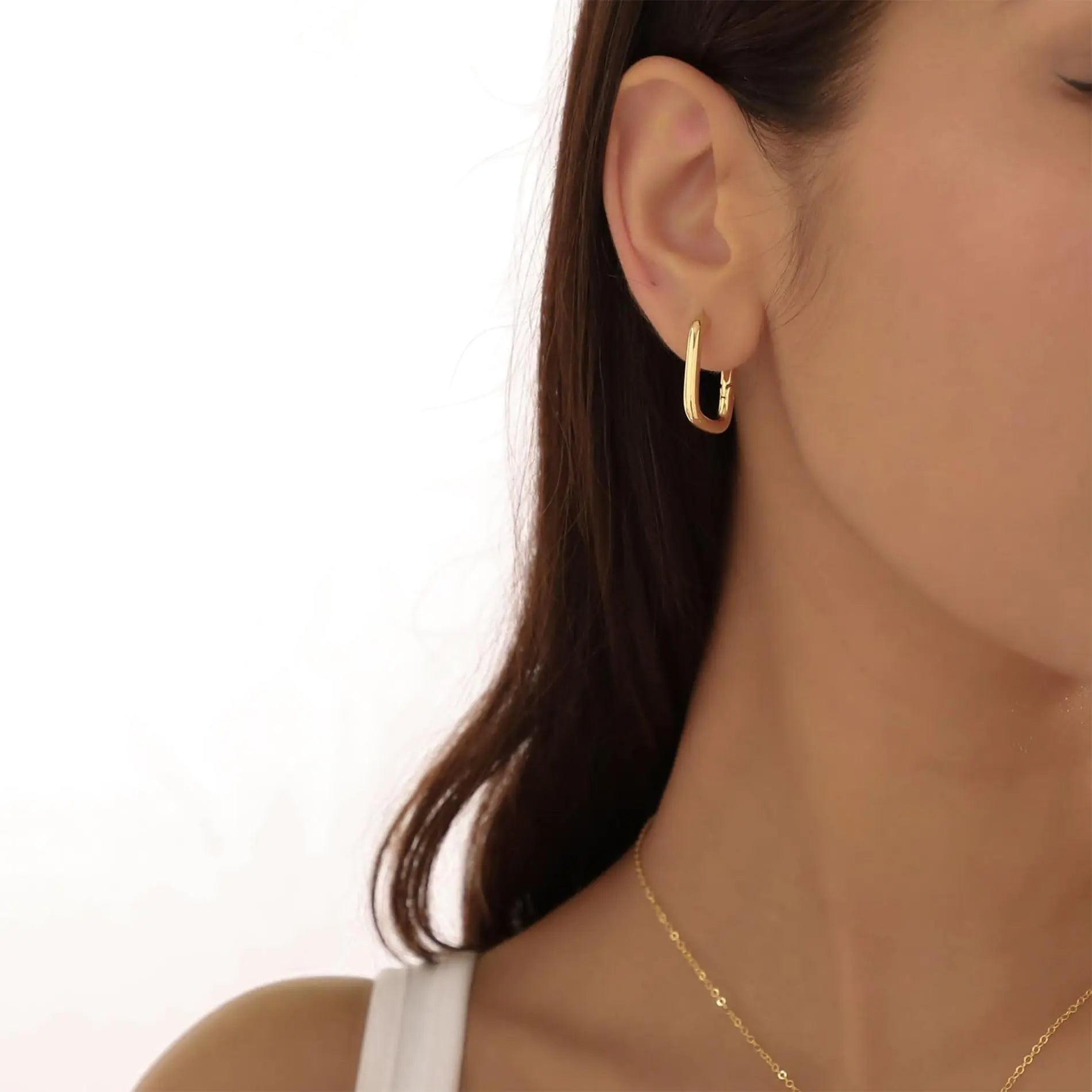 Chunky Gold Stud Earrings