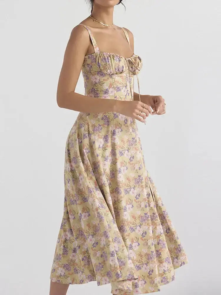 Summer Floral  A-line Dress ENVY NYC